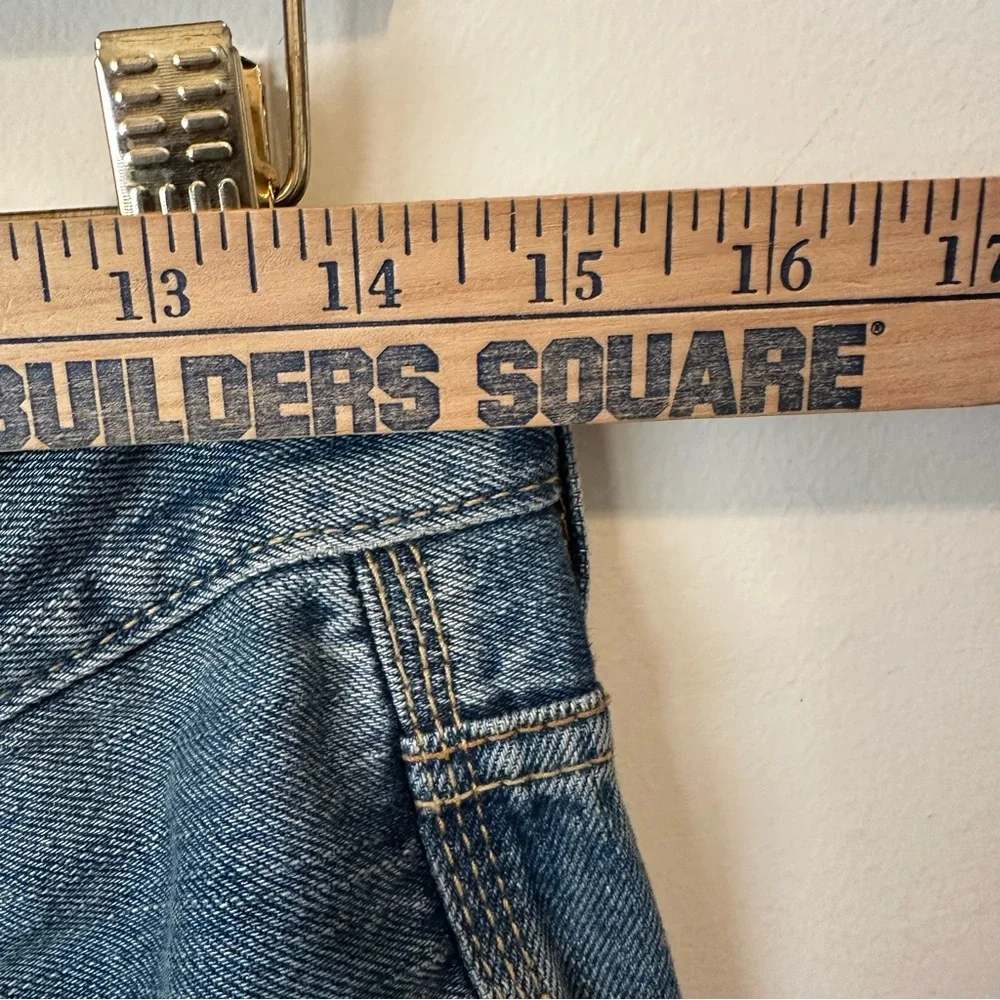 American Eagle Outfitters Men's Relaxed Low Rise Jeans 32x30 Y2K Boy Band Blue - Picture 8 of 9